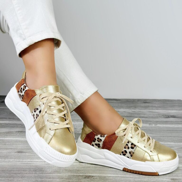 Tenis Dorado x Miel (T431)