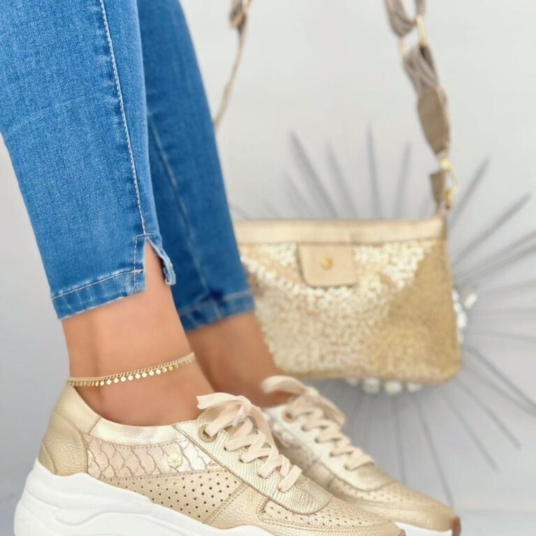 Tenis Dorado Gecco (T117)