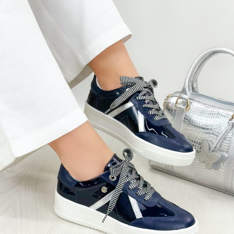 Tenis Azul Charol (T-1123)
