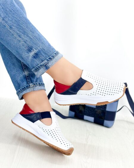 Tenis Velcro Blanco Tomy (685)