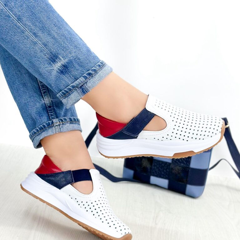 Tenis Velcro Blanco Tomy (685)