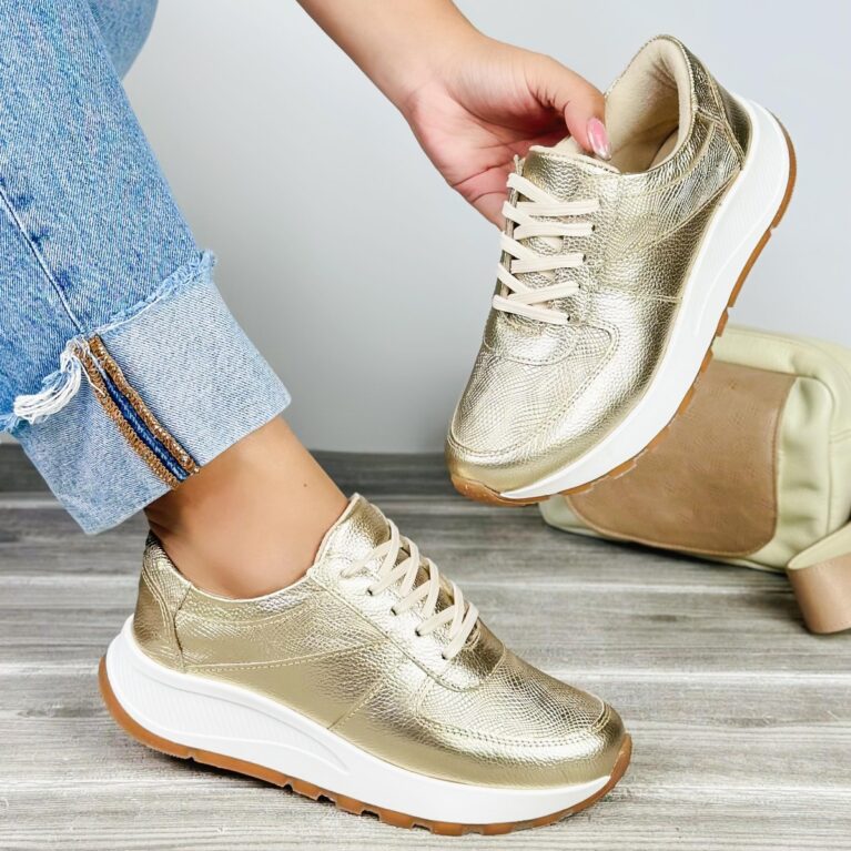Tenis Dorado Diamante (667)