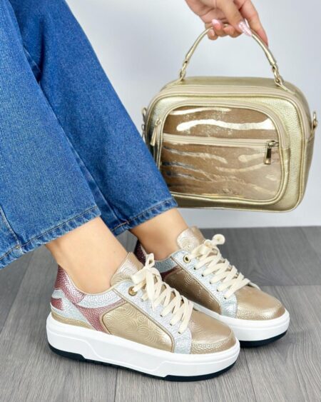 Tenis Dorado x 3 Oros (W168)
