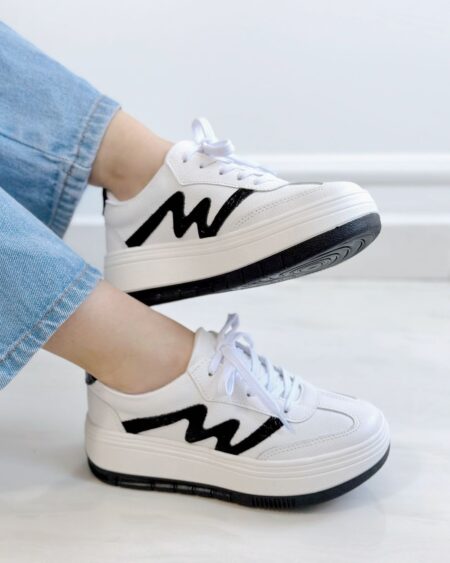 Tenis Blanco x Negro (719)