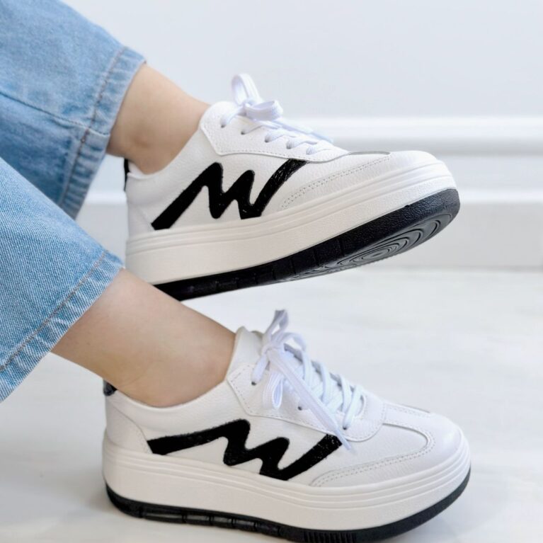 Tenis Blanco x Negro (719)