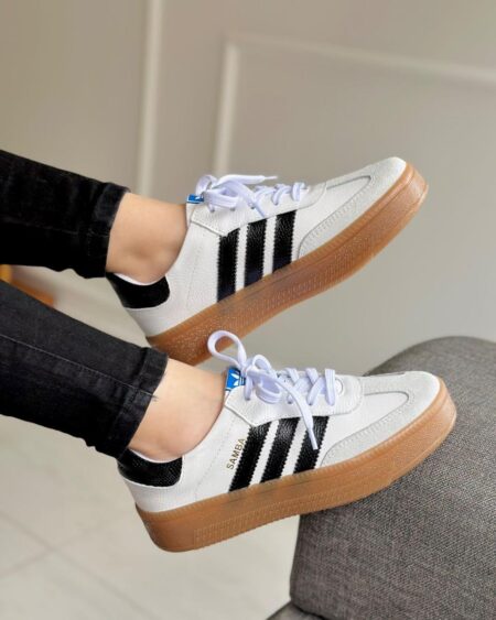 Tenis Gris Blanco x Negro (699 Sambuca)