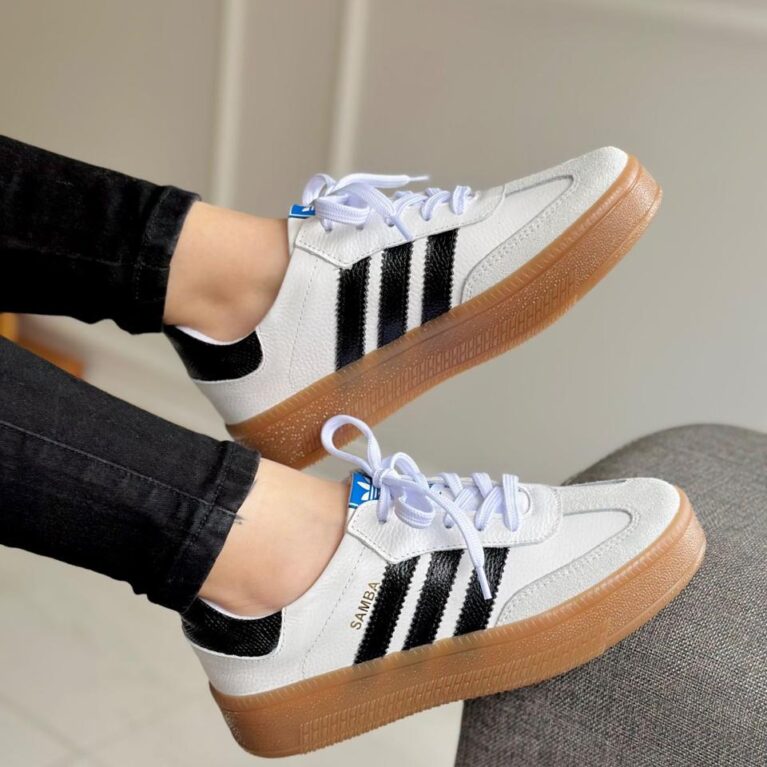 Tenis Gris Blanco x Negro (699 Sambuca)
