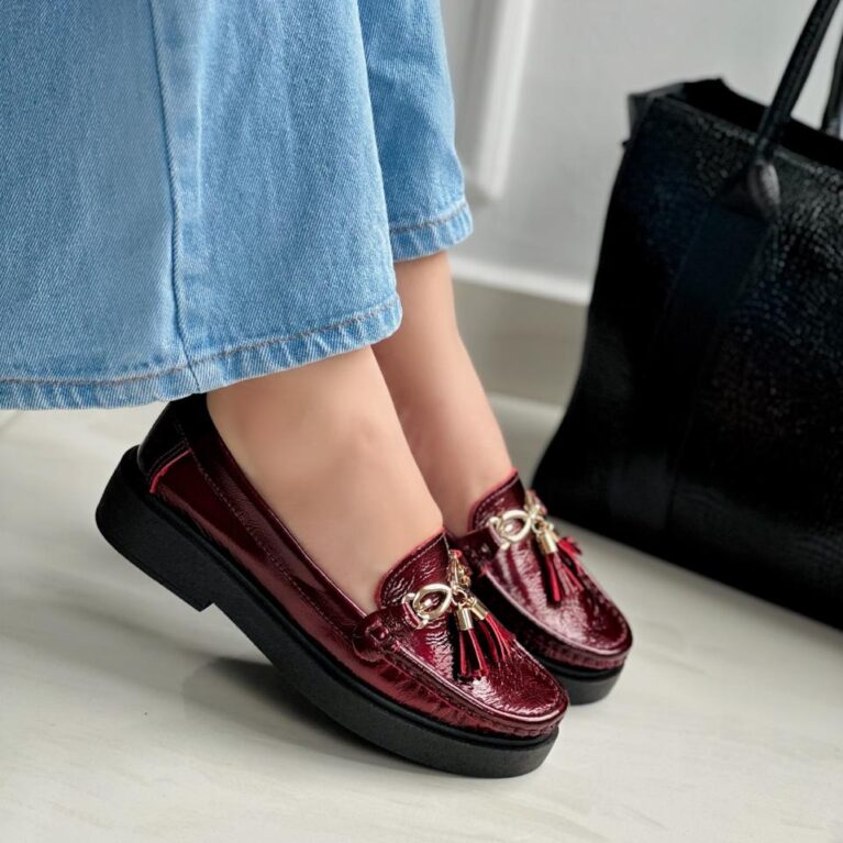 Mocasín Vino Charol (415)