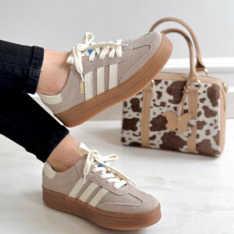 Tenis Beige Carnaza x Talco (699 Sambuca)