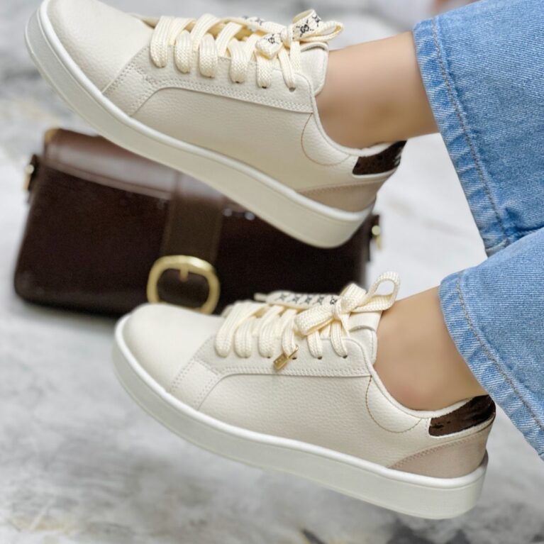 Tenis Beige x Chocolate (7053)