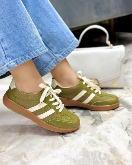 Tenis Verde x Talco Suela Aloo (718)