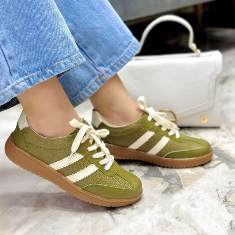 Tenis Verde x Talco Suela Aloo (718)
