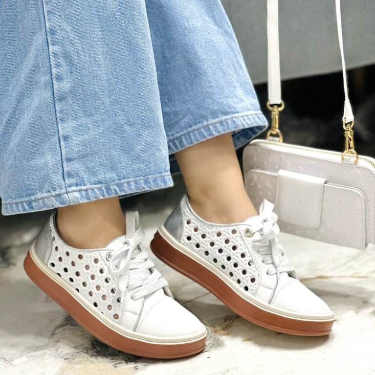 Tenis Blanco x Plateado (T5124)