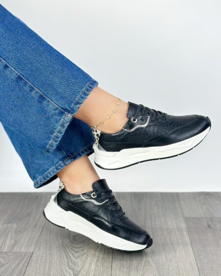 Tenis Negro x fusil (T-456)