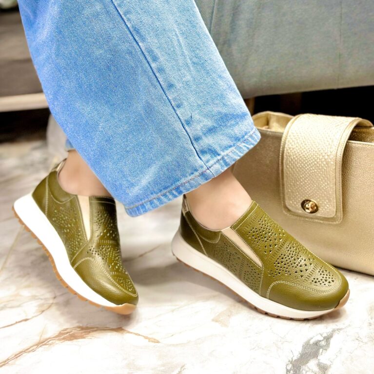 Tenis Verde Pino x Dorado (295)
