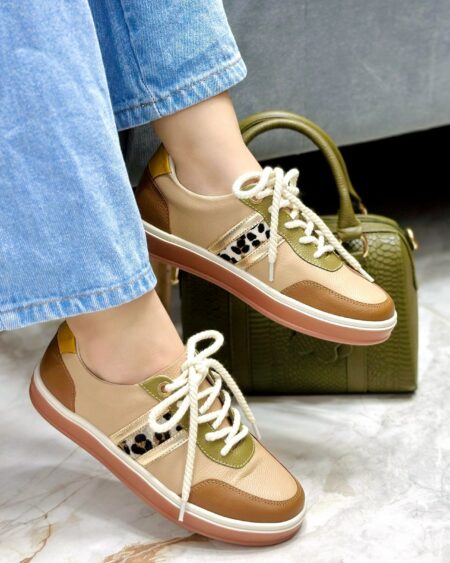 Tenis Capuchino x Verde (T-005)