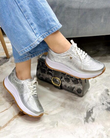 Tenis Plateado Baltimore (678)