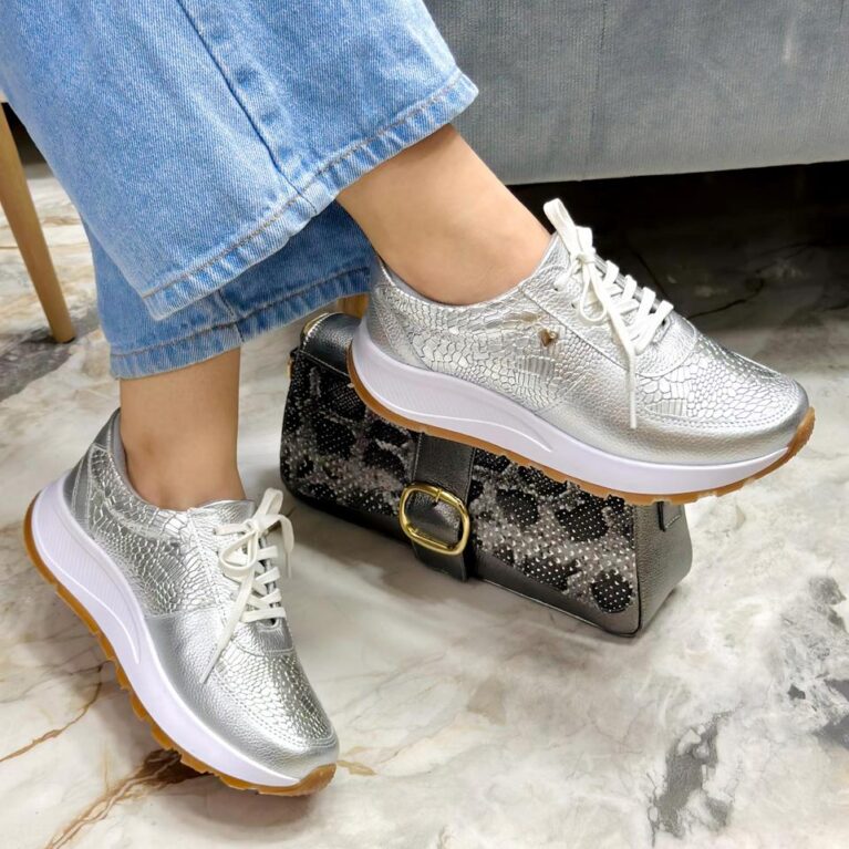 Tenis Plateado Baltimore (678)