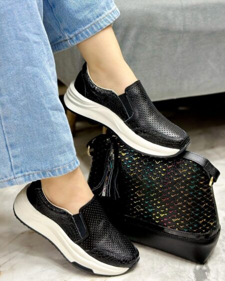 Tenis sin cordones Negro Baltimore (DP20)