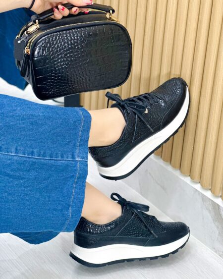 Tenis Negro Baltimore Suela Sharit (669)