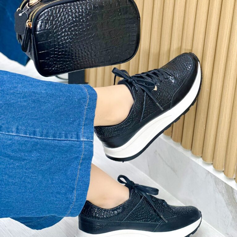 Tenis Negro Baltimore Suela Sharit (669)