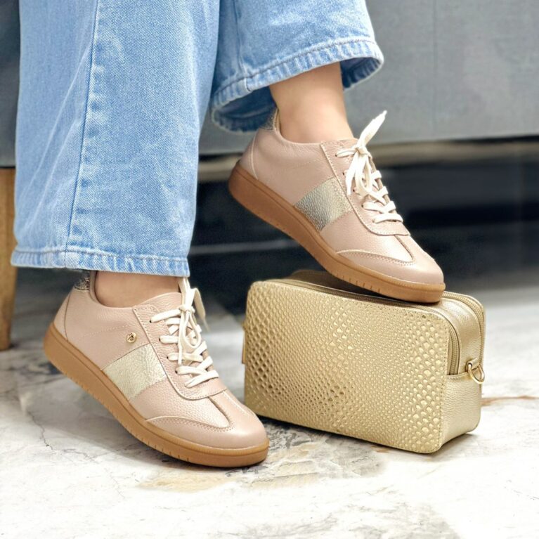 Tenis Taupe x Dorado (723 Aldo)
