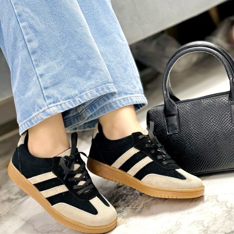 Tenis Negro x Beish Suela Aloo (718)