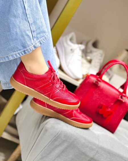 Tenis Rojo Suela Aloo (718)