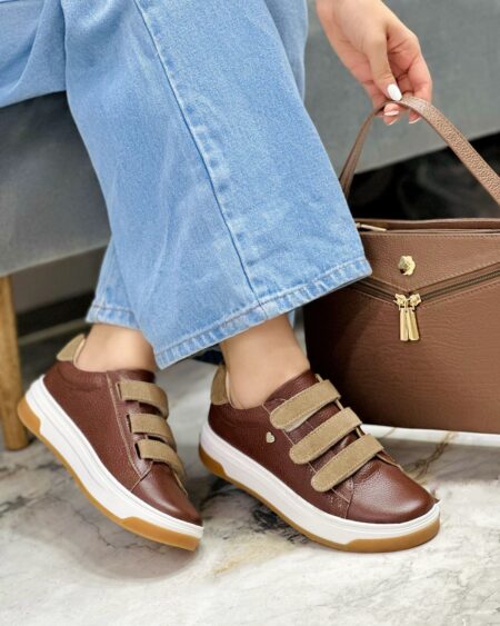 Tenis Avellana x Camel Velcro (700)