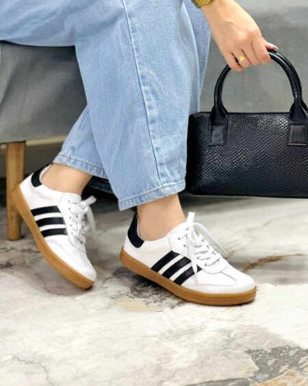 Tenis Ruby Blanco x Negro Sam (699)