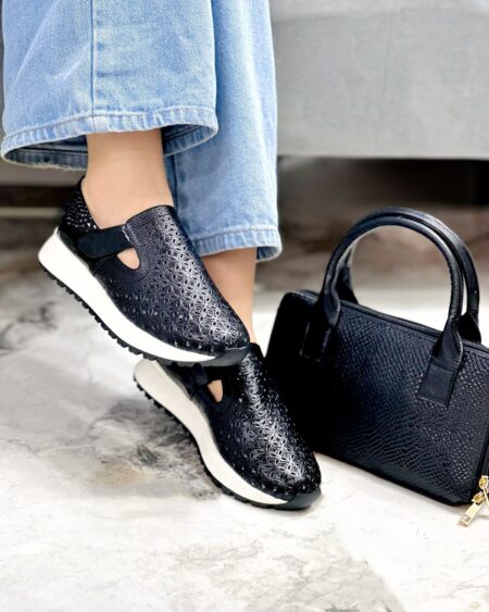 Tenis Negro Charol (T-260)