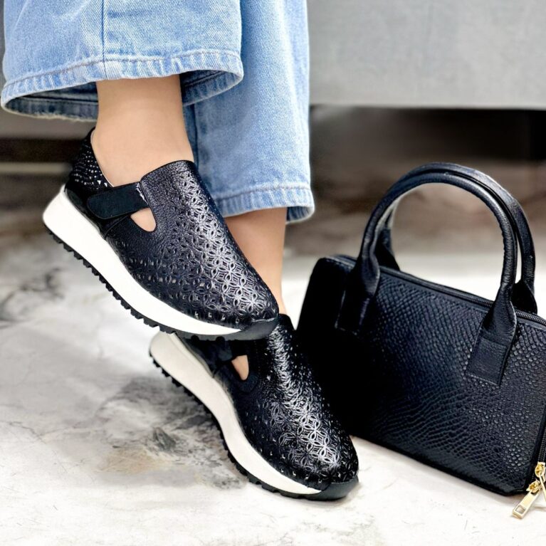 Tenis Negro Charol (T-260)