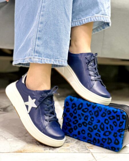Tenis Azul x Plata Star (675)