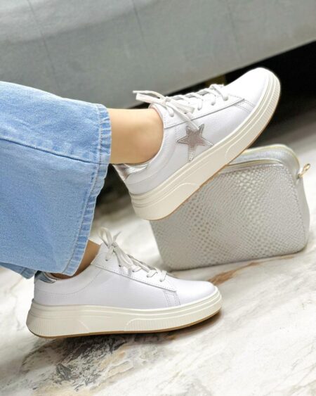Tenis Blanco x Plata Star (675)