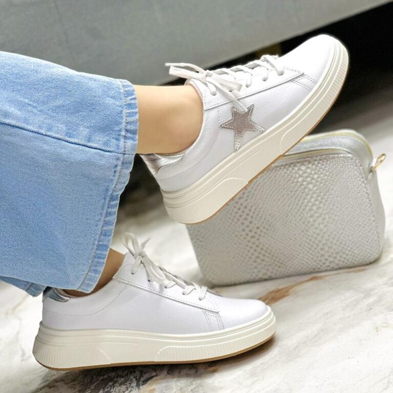 Tenis Blanco x Plata Star (675)