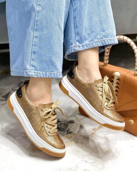 Tenis Bronce x Negro (T-66)