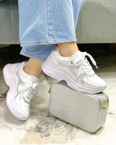 Tenis Blanco x Plata Evoltys (687)