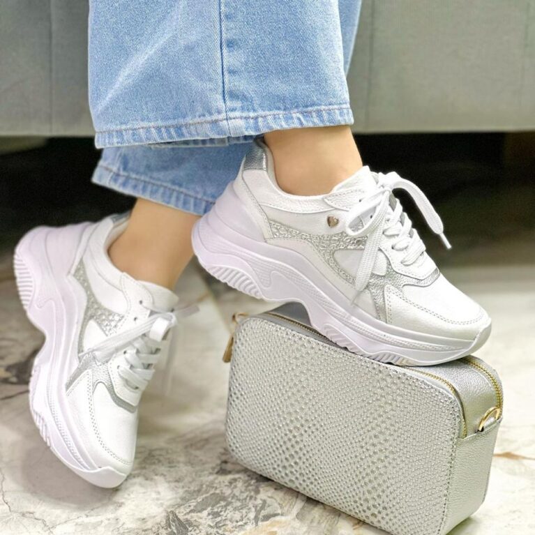 Tenis Blanco x Plata Evoltys (687)