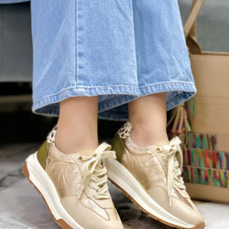 Tenis Dorado x Verde (2096)