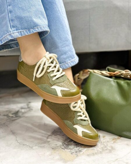 Tenis Verde x Talco (T2102)