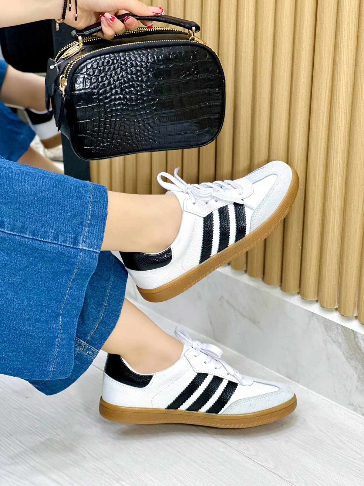 Tenis Sam Blanco x Negro (699)