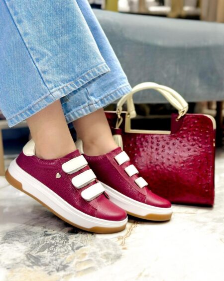 Tenis Vinotinto Talco Velcro (700)