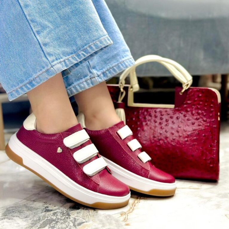 Tenis Vinotinto Talco Velcro (700)