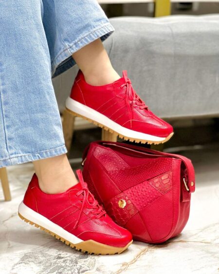 Tenis Rojo suela Kley (718)