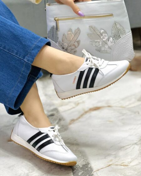 Tenis Blanco Negro (728)