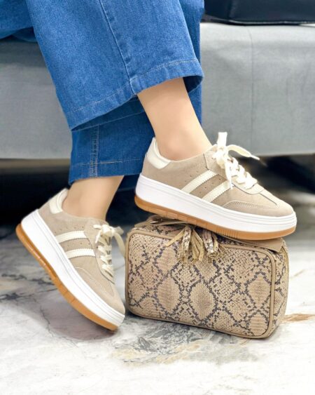 Tenis Carnaza Beige x Talco (699 saona)