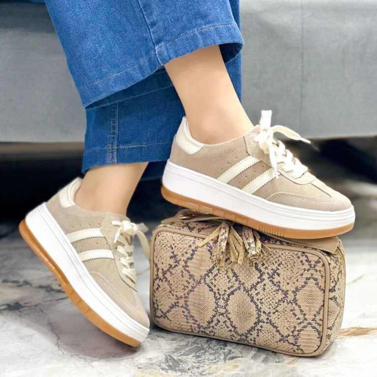 Tenis Carnaza Beige x Talco (699 saona)