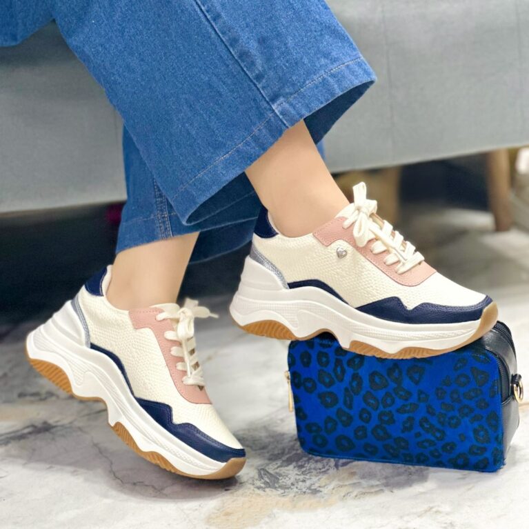 Tenis Talco Azul x Nude evoltys (617)