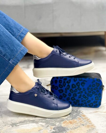 Tenis Azul x Plata (675 Paris)