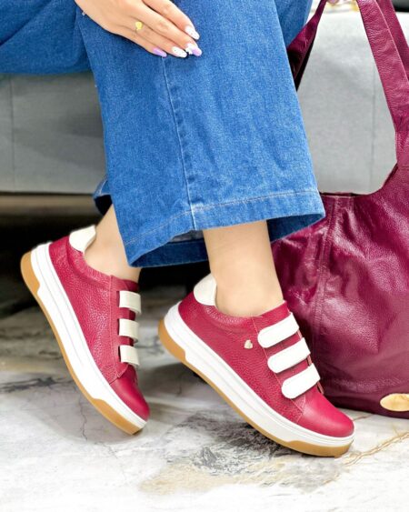 Tenis Vinotinto Talco Velcro (700)